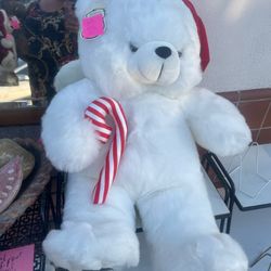 Giant White Christmas Teddy Bear New 