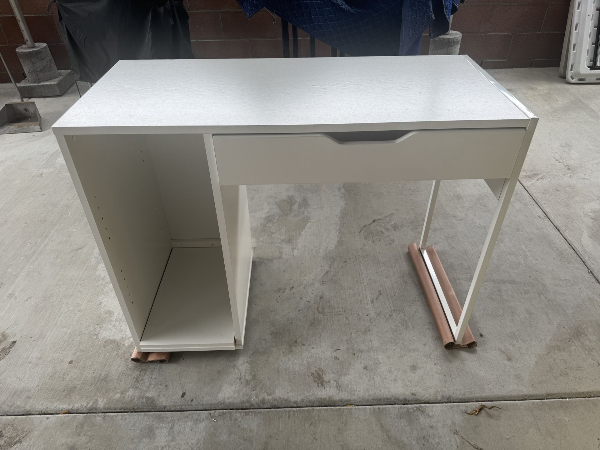 Living Spaces White Desk