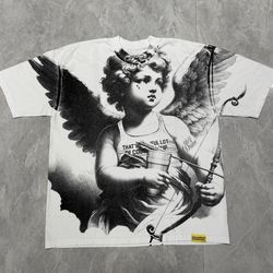 Awful Lot of Cough Syrup Angel Graphic Tee