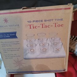 Tic Tac Toe Shot Glass Game 