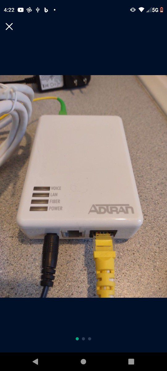 Adtran Fiber Micro ONT Optic Modem Internet