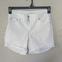 Ladies mid length levi shorts