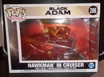Pop Rides! DC Black Adam Hawkman in Cruiser 286