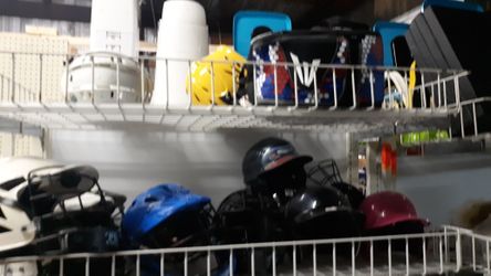 Sports, baseball, hockey, football, motorcross and Lacross equipment