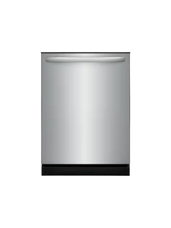 Frigidaire - 24 in Top Control Built in Tall Tub Dishwasher with Plastic Tub in Stainless Steel with 4-cycles