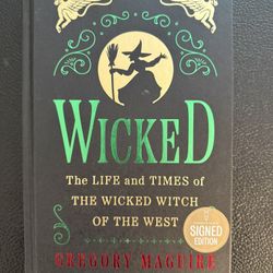 WICKED Signed Book 