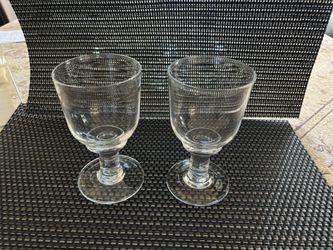 2 Simon Pearce Essex Goblets