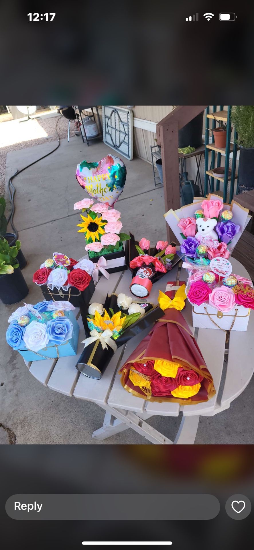 Eternal bouquet flowers