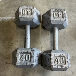 40 Pound Dumbbells 