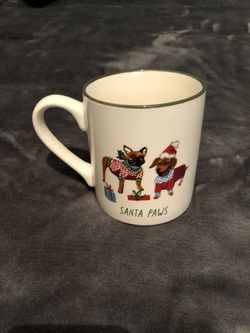 Santa Paws Dog  Stoneware Mug
