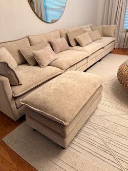 Sofa w/ottoman and two chairs