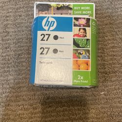 HP Ink Cartridges 27 Twin Pack