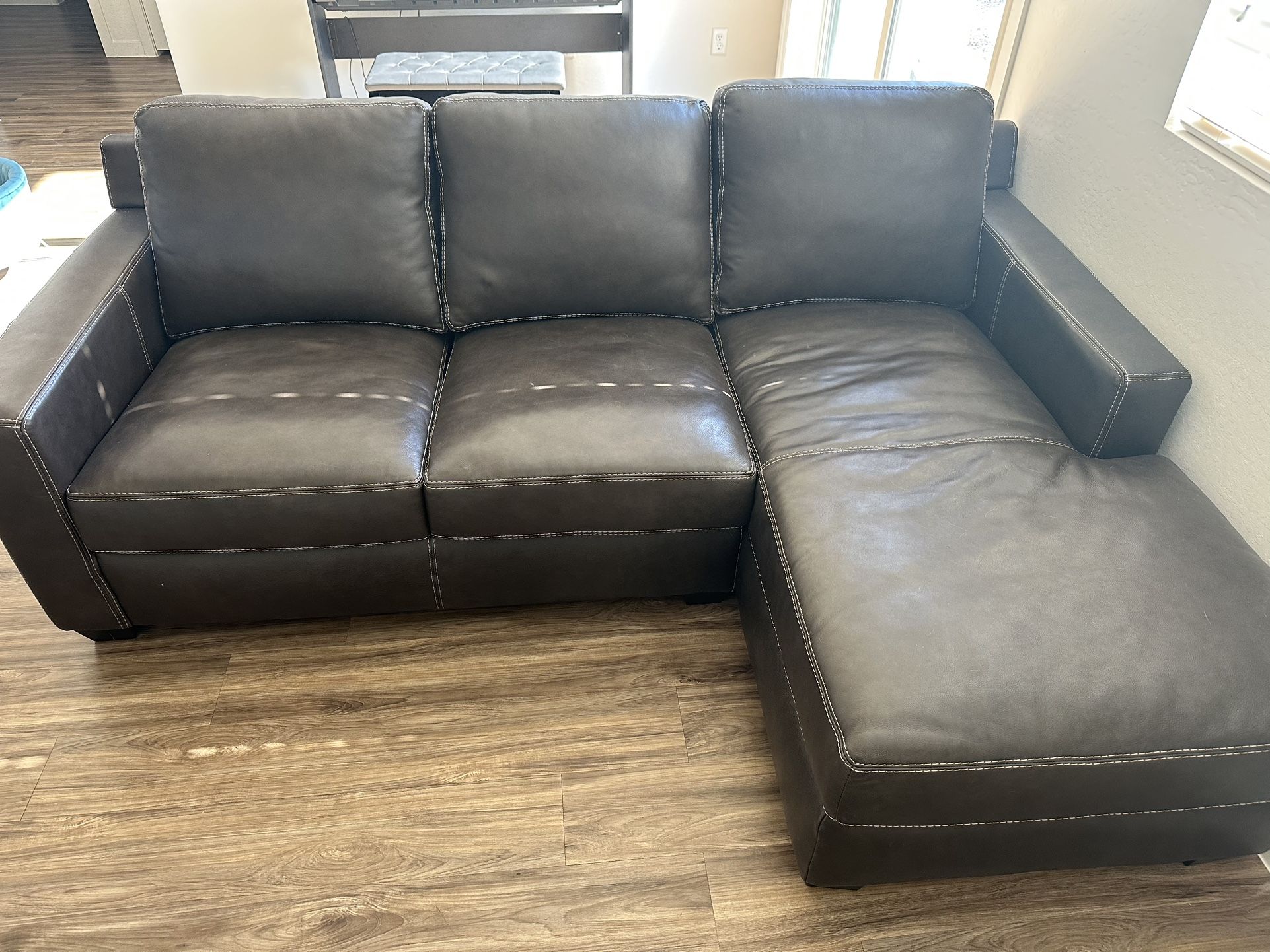 Real Leather Couch 