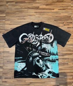 Godspeed statue of liberty tee