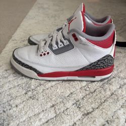 Jordan 3 Retro, White And Red