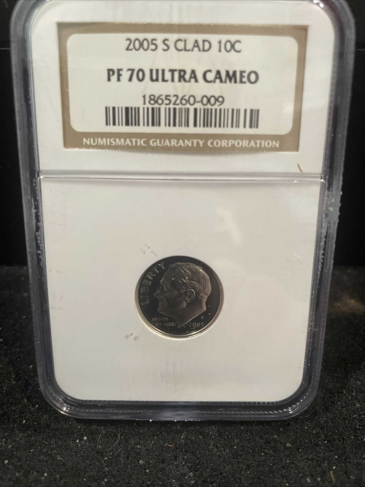 2005 S Gem Proof Perfect Graded Roosevelt Dime Graded By NGC At PR70 4-2