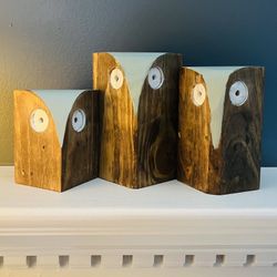 Wooden Owl Decor