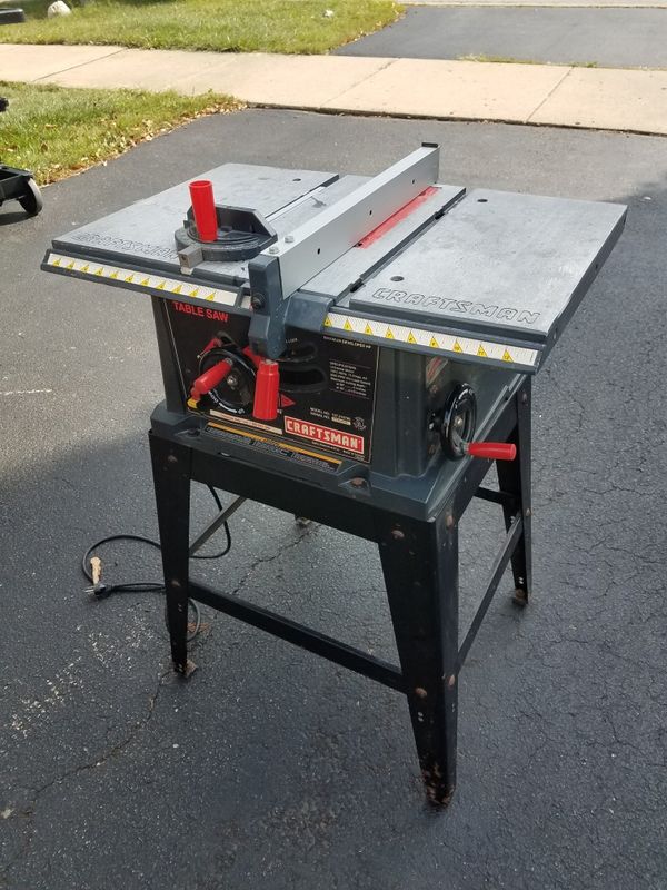 Craftsman table saw with stand for Sale in Aurora, IL OfferUp