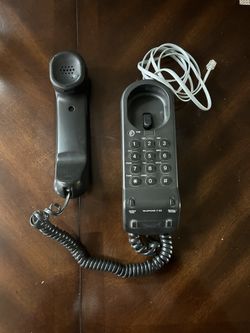 Vintage Sony Black Corded Landline Telephone 