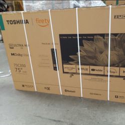 Tv 75 Toshiba Smart 4k Fire Tv Amazon.  In Box 6 Month Warranty.  