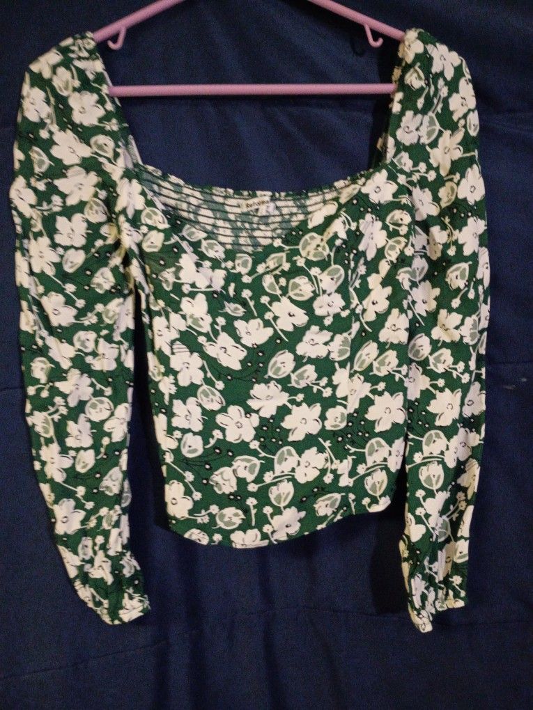 Reformation Green Floral Size 2