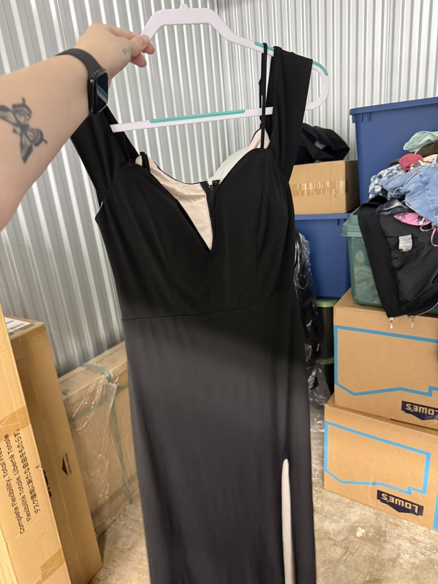 Sexy Long Cocktail Dress With Side Slit