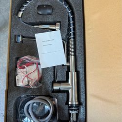 Touch On Kitchen Pull Down Sprayer Single Handle Faucet