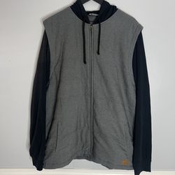 Travis Mathew Scavenger Zip Up Hoodie Mens XXL Gray Black