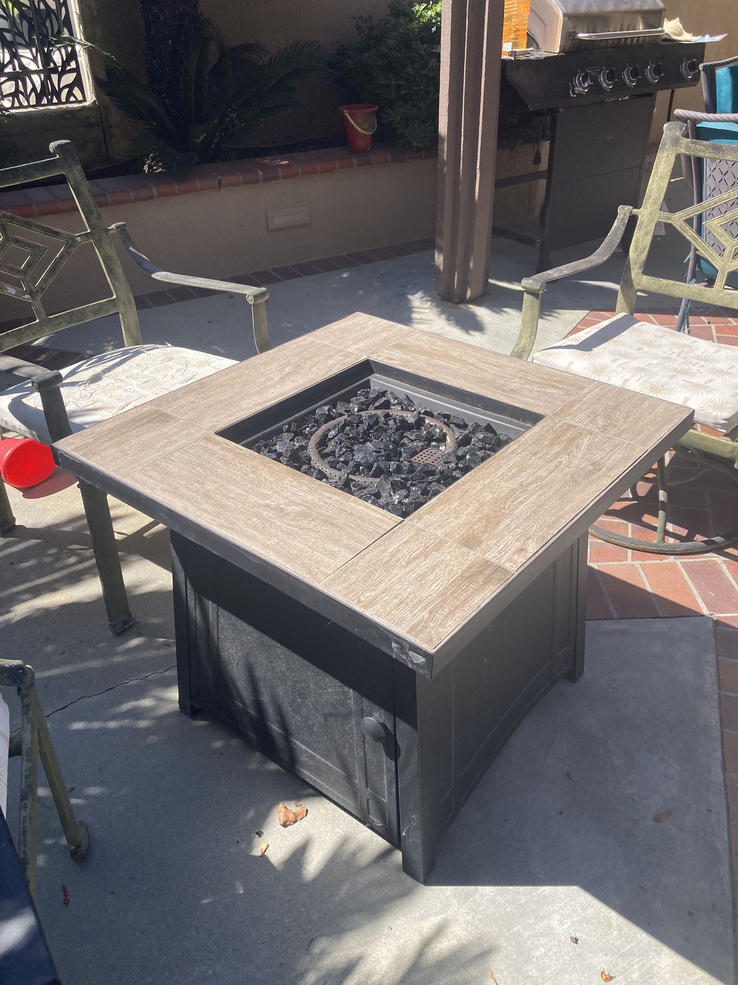 Square Propane Fire Pit