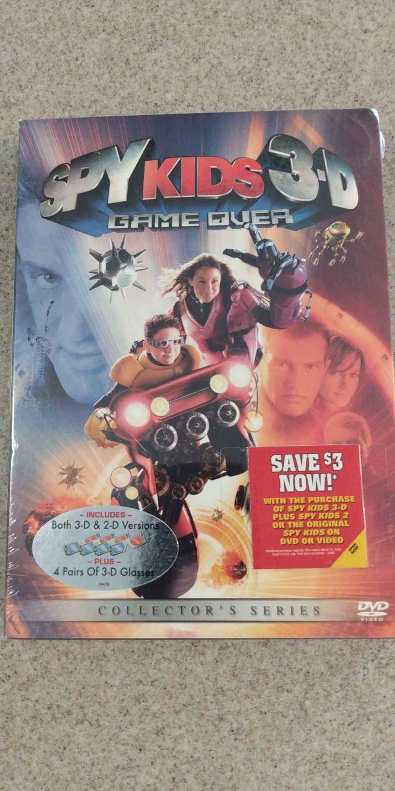 Spy Kids 3-D Game Over, Collector's Series DVD set. Sealed, Unopened.