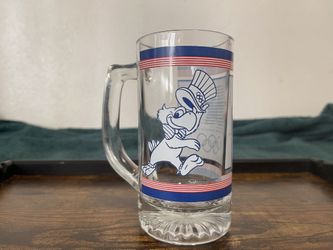 1984 LOS ANGELES OLYMPIC GAMES Vintage glass beer mug with Sam the Eagle