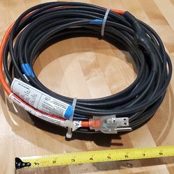 60ft Pipe Heat Cables for Metal And Plastic Home Pipes, Energy-efficient, Self-Regulating