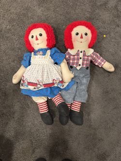 Handmade Raggedy Ann & Andy Dolls