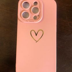 pink/peachy iphone case