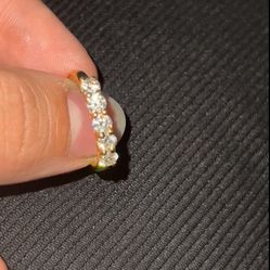 14k Gold/Silver Moissanite Ring 