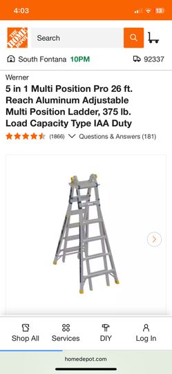 Multi Pro Extendable Aluminum Ladders
