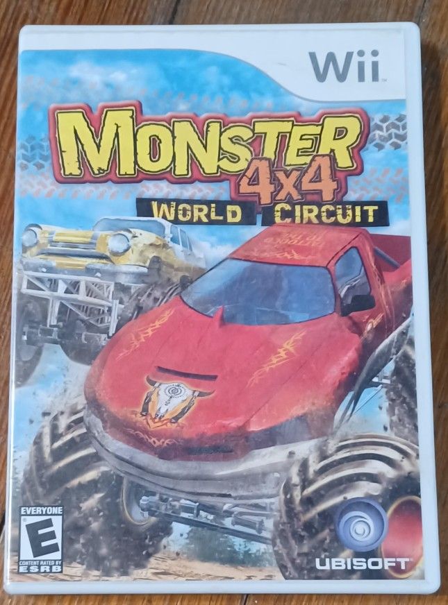 Wii Monster 4 X 4 World Circut Racing Trucks Mud Stunt  