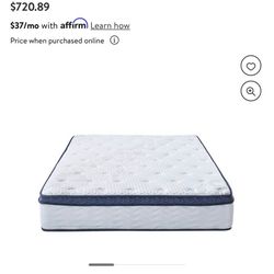 New In Box KING size 12inches Memory Foam Hybrid Pocket Coil MATTRESS