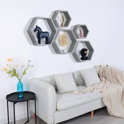 Hexagon Floating Shelves