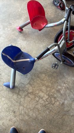 Two Razor 360 seated tricycles