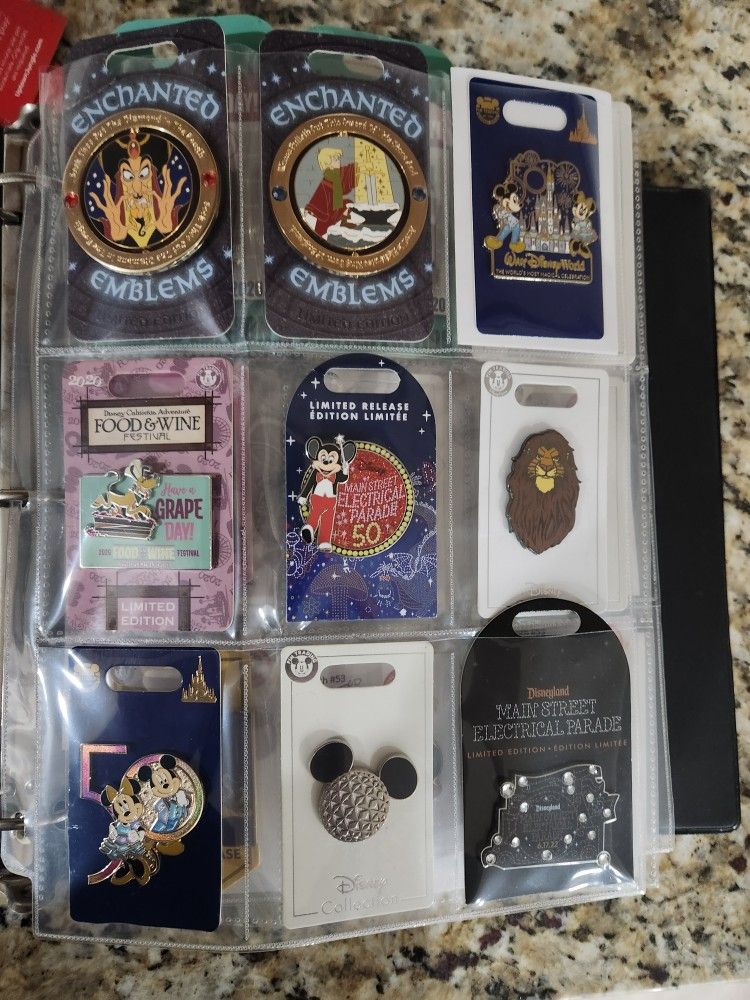 Disney Pins Assorted 10-20 Each