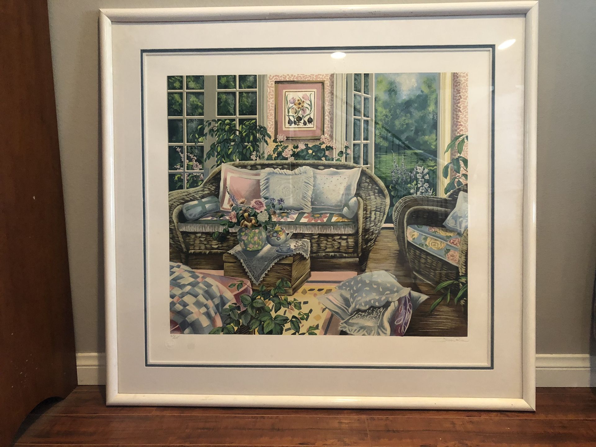 Susan Rios reunion original serigraph... painting, artwork,