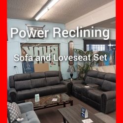 🚨 Power Reclining 🚨 Sofa And Loveseat Set 