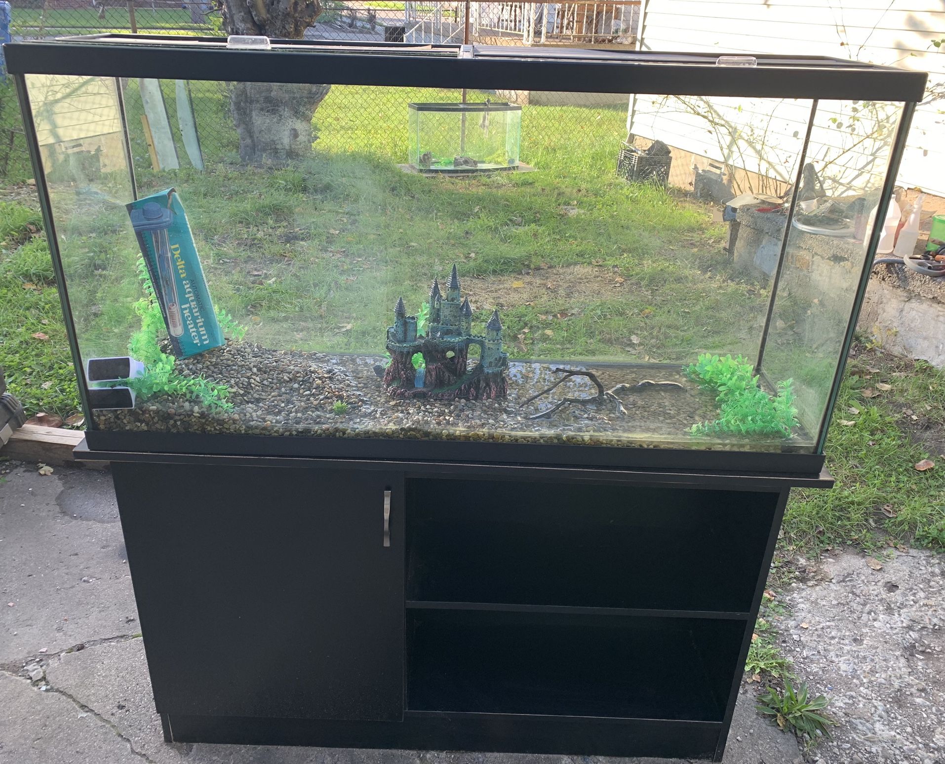 Newer 60 Gallon Fish Tank and Stand 