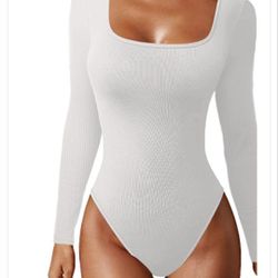 Women's Casual Ribbed Bodysuit