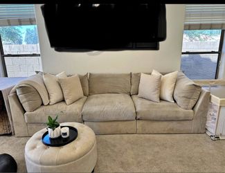 Living spaces Marcel custom sectional