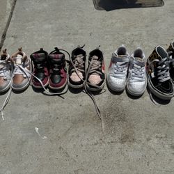 Girls Nike, Jordan, And Converse Shoes 