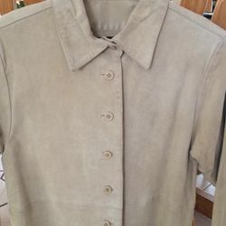 Unlined suede jacket