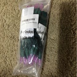 Purple String Lights With Plugin 17ft 50 LED Green Wire