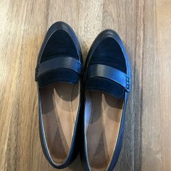 Madewell Alex Loafer - Black Leather And Suede 